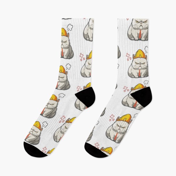 Item preview, Angry cat , employee comes to work let designed and sold by ZapStickers.