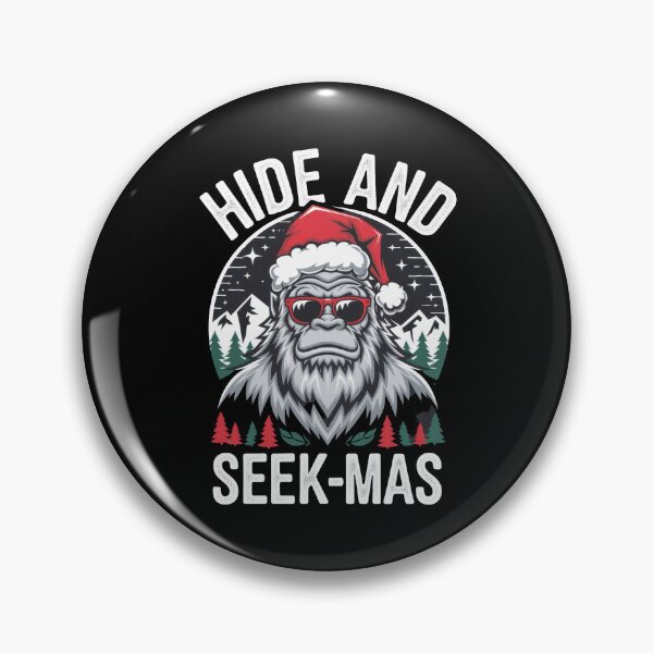 Item preview, Bigfoot Christmas Hide and Seek-mas Santa Hat Humor designed and sold by Hananiah Merch.