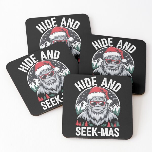 Item preview, Bigfoot Christmas Hide and Seek-mas Santa Hat Humor designed and sold by Hananiah Merch.