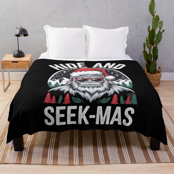 Item preview, Bigfoot Christmas Hide and Seek-mas Santa Hat Humor designed and sold by Hananiah Merch.