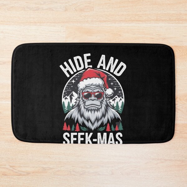 Item preview, Bigfoot Christmas Hide and Seek-mas Santa Hat Humor designed and sold by Hananiah Merch.