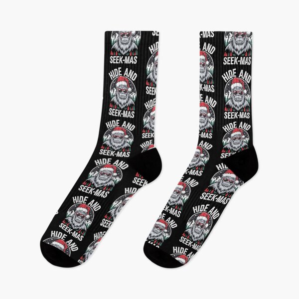 Item preview, Bigfoot Christmas Hide and Seek-mas Santa Hat Humor designed and sold by Hananiah Merch.