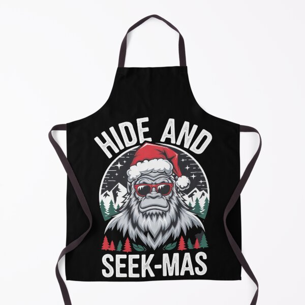 Item preview, Bigfoot Christmas Hide and Seek-mas Santa Hat Humor designed and sold by Hananiah Merch.