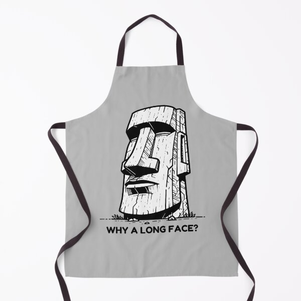 Item preview, Funny Graphic Moai Statue Why a Long Face for Men and Women designed and sold by masterdeer.