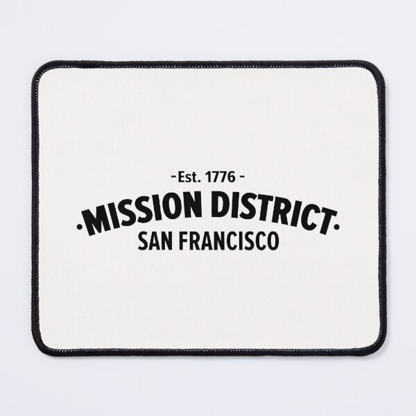 Item preview, Mission District San Francisco - Bold Black Design designed and sold by Boogosh.