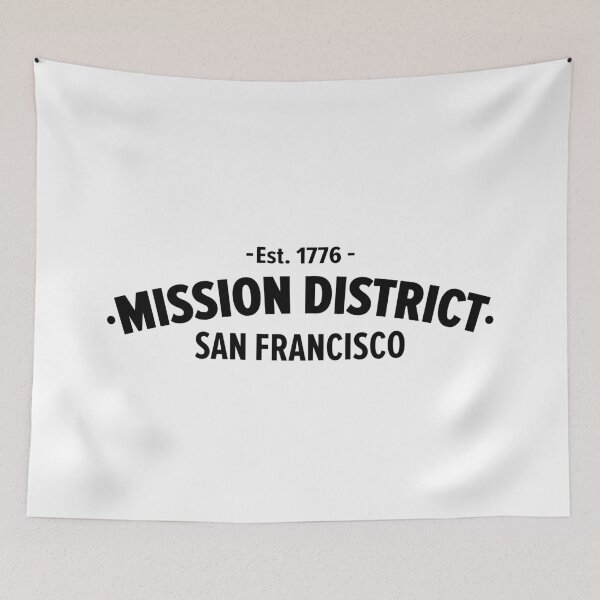Item preview, Mission District San Francisco - Bold Black Design designed and sold by Boogosh.