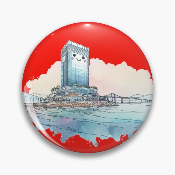 Item preview, Haeundae Icon in 3D Watercolor Sketch,   designed and sold by PaintMeWorld.