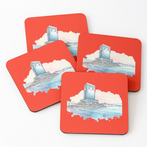 Item preview, Haeundae Icon in 3D Watercolor Sketch,   designed and sold by PaintMeWorld.
