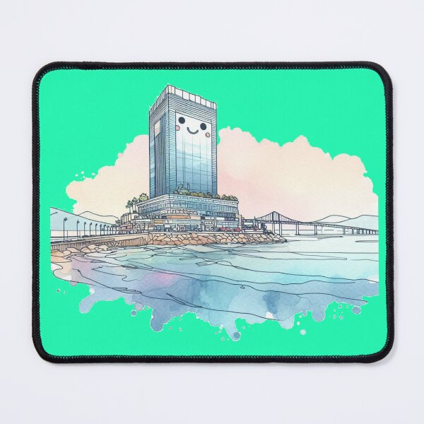 Item preview, Haeundae Icon in 3D Watercolor Sketch,   designed and sold by PaintMeWorld.
