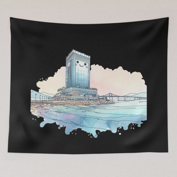 Item preview, Haeundae Icon in 3D Watercolor Sketch,   designed and sold by PaintMeWorld.