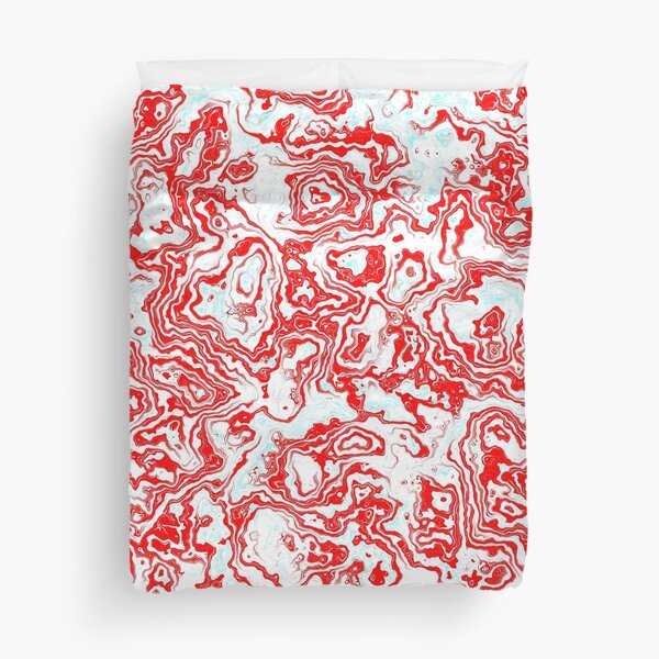 Splash of Red Duvet Cover