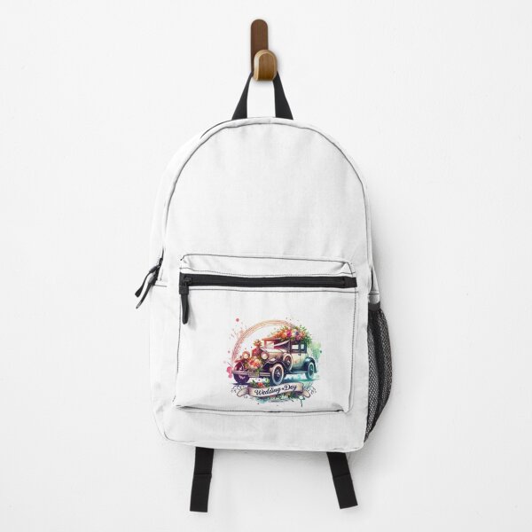 Item preview, "Wedding Day" Classic Car – Retro Floral Design for Weddings & Special Occasions designed and sold by artedigital99.