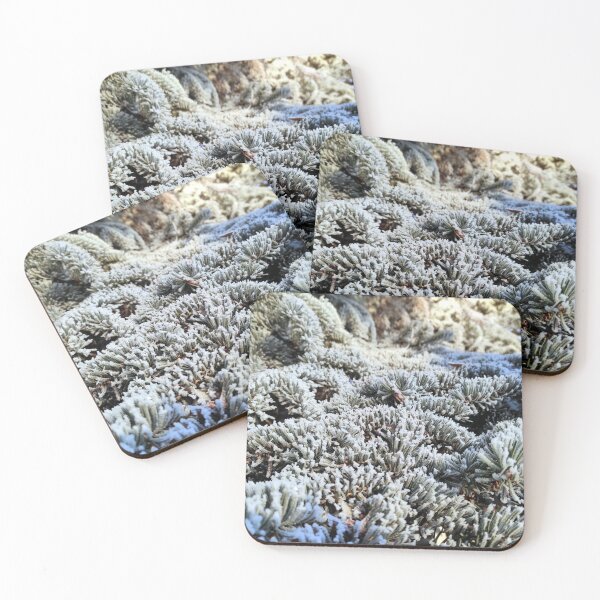 Item preview, Hoarfrost on pine needles designed and sold by Gourmetkater.