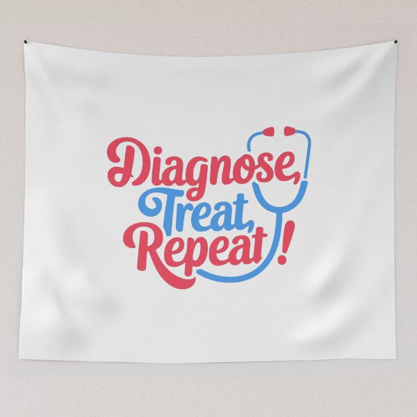 Item preview, Diagnose, Treat, Repeat! Nursing Puns designed and sold by PMCreative.