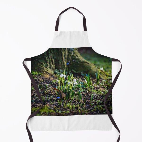 Item preview, White spring flowers next to the trunk of the tree designed and sold by connyM-Sweden.