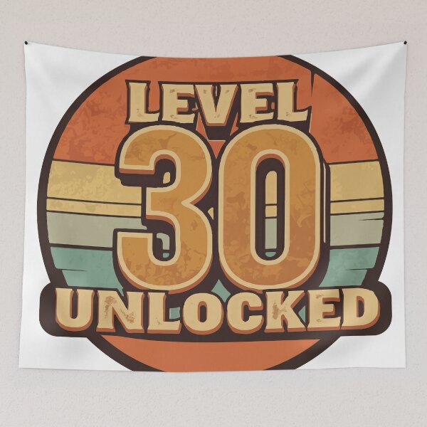 Item preview, Level 30 Unlocked: Gamer’s Milestone Birthday Tee designed and sold by Black-Store0.