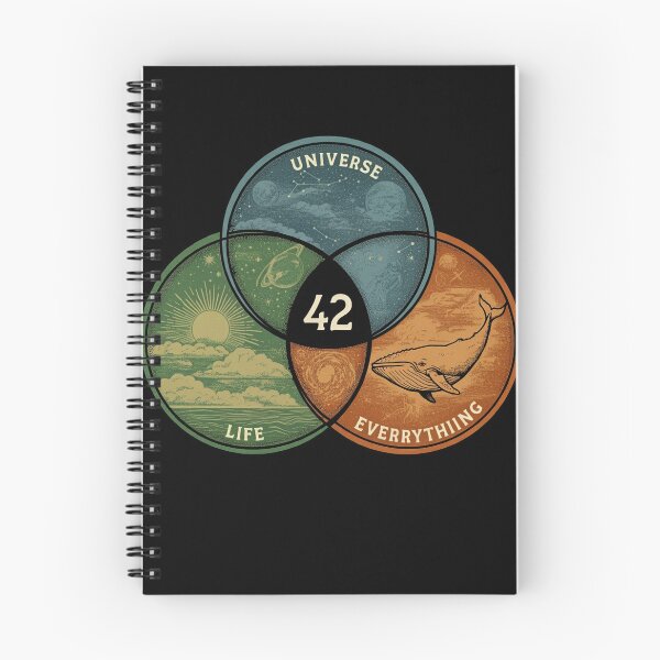 Item preview, Venn-Diagramm Leben, Universum und alles Poster designed and sold by studiopekepeke.