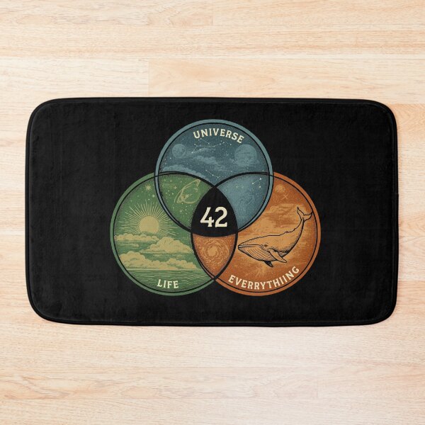 Item preview, Venn-Diagramm Leben, Universum und alles Poster designed and sold by studiopekepeke.