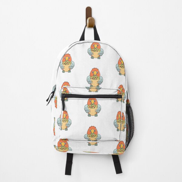 Item preview, Illustration of cute parrot eating a burrito with rice and beans designed and sold by rasagamastore.