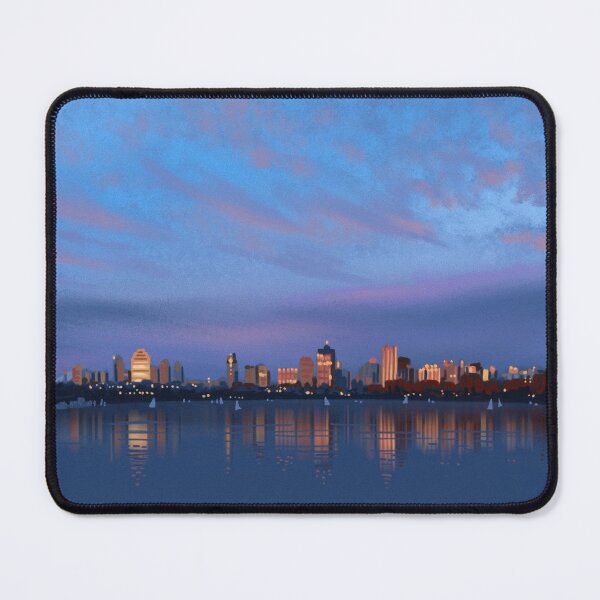 Item preview, Boston Skyline at Dusk designed and sold by WrenInFlight.