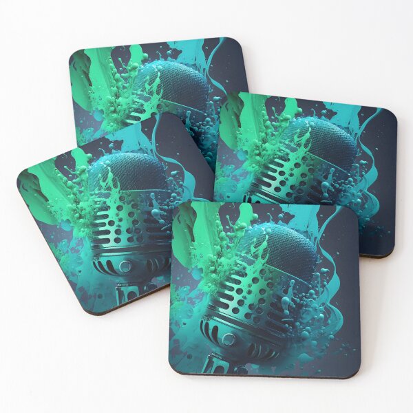 Item preview, AUDIO MICROPHONE WITH COLOR EXPLOSION  designed and sold by infinitearte.