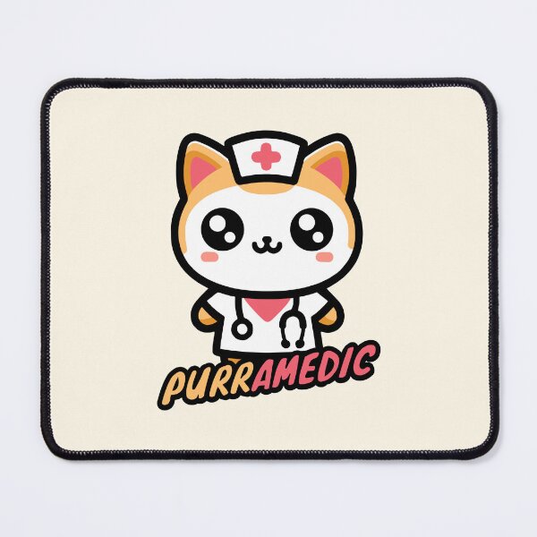 Item preview, Purramedic! Cute Paramedic Cat Nursing Puns designed and sold by PMCreative.