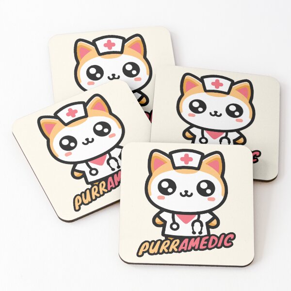 Item preview, Purramedic! Cute Paramedic Cat Nursing Puns designed and sold by PMCreative.