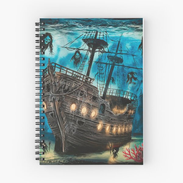 Item preview, Haunted pirate shipwreck vintage designed and sold by MrJapakiya.