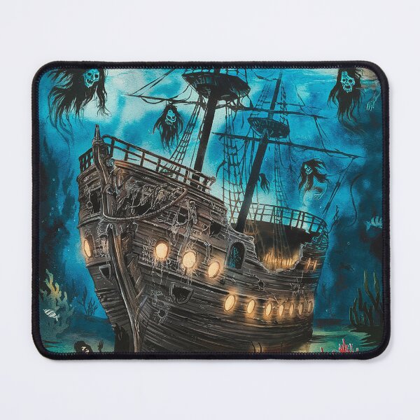 Item preview, Haunted pirate shipwreck vintage designed and sold by MrJapakiya.