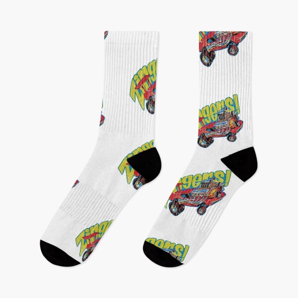 Item preview, Vintage 1974 Zingers wild hot rod kits - aged, worn distressed print designed and sold by retropetrol.