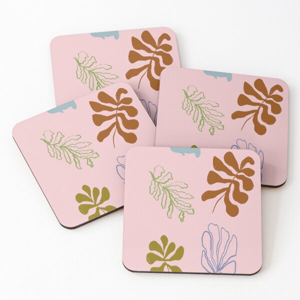 Item preview, Boho Leaves With a Pink Background designed and sold by bowsbotanicals.