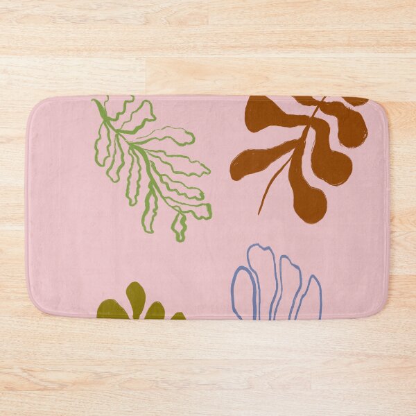 Item preview, Boho Leaves With a Pink Background designed and sold by bowsbotanicals.