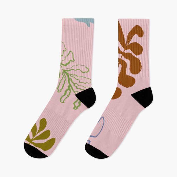 Item preview, Boho Leaves With a Pink Background designed and sold by bowsbotanicals.