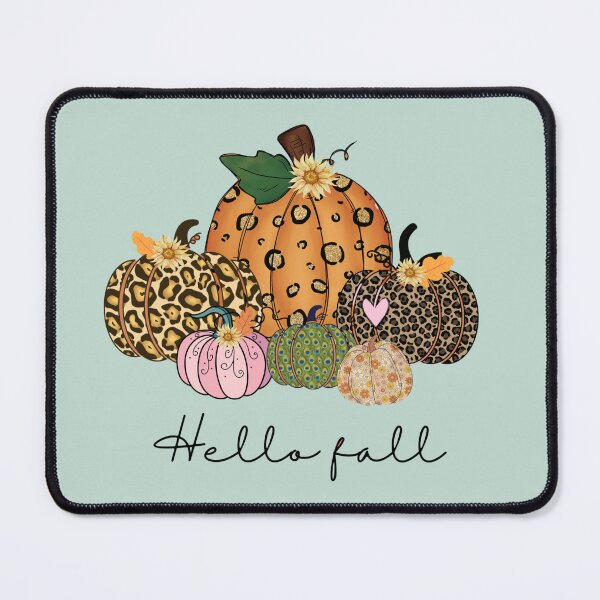 Item preview, "Hello Fall: Stylish Pumpkin Print" designed and sold by MalibuMaiden28.