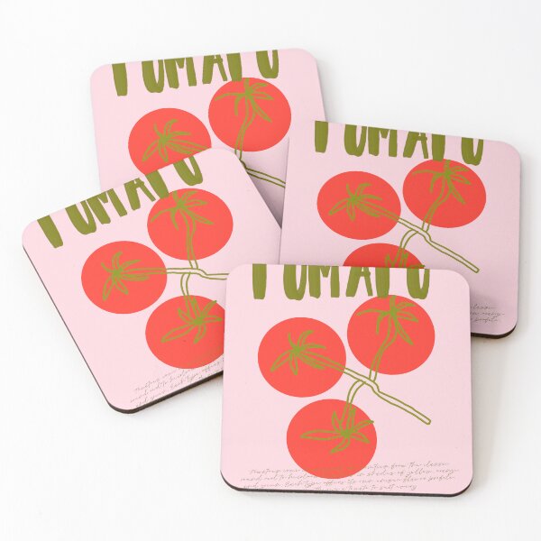 Item preview, Tomatoes with Pink Background designed and sold by bowsbotanicals.