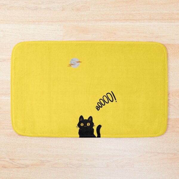 Item preview, Black Cat - Boooo: Spooky Halloween Cat Design designed and sold by cabana.space.