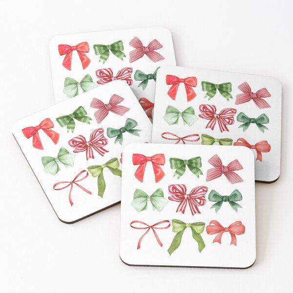 Item preview, Christmas Coquette Bows designed and sold by randomolive.