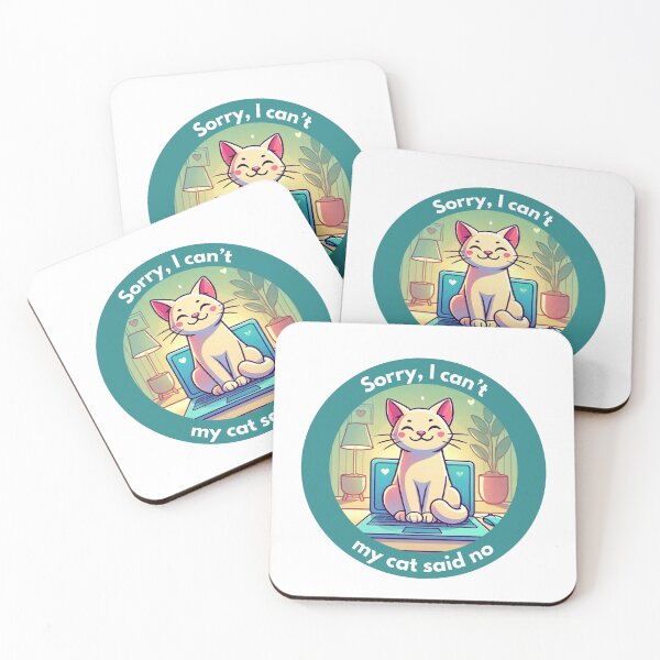 Item preview, Sorry, I can’t—my cat said no designed and sold by Vateira.