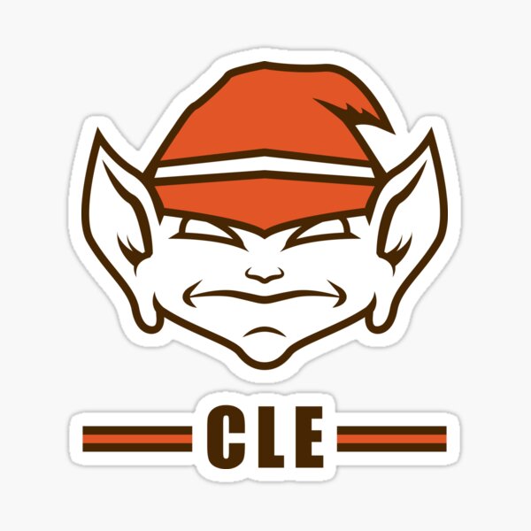 Cleveland Browns - Brownie the Elf decal - sticker