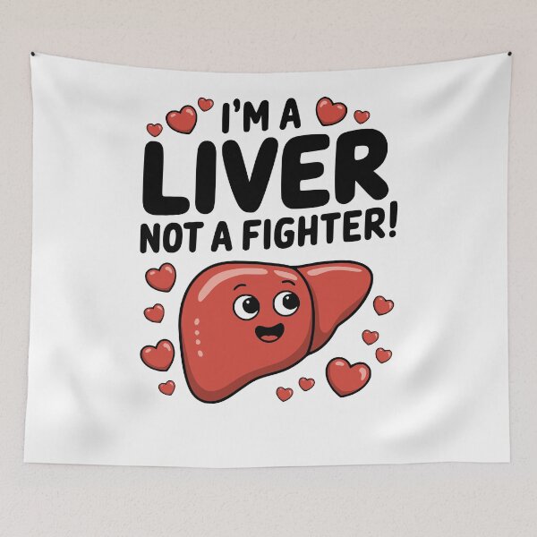 Item preview, Liver Not A Fighter! Cute Nursing Puns designed and sold by PMCreative.