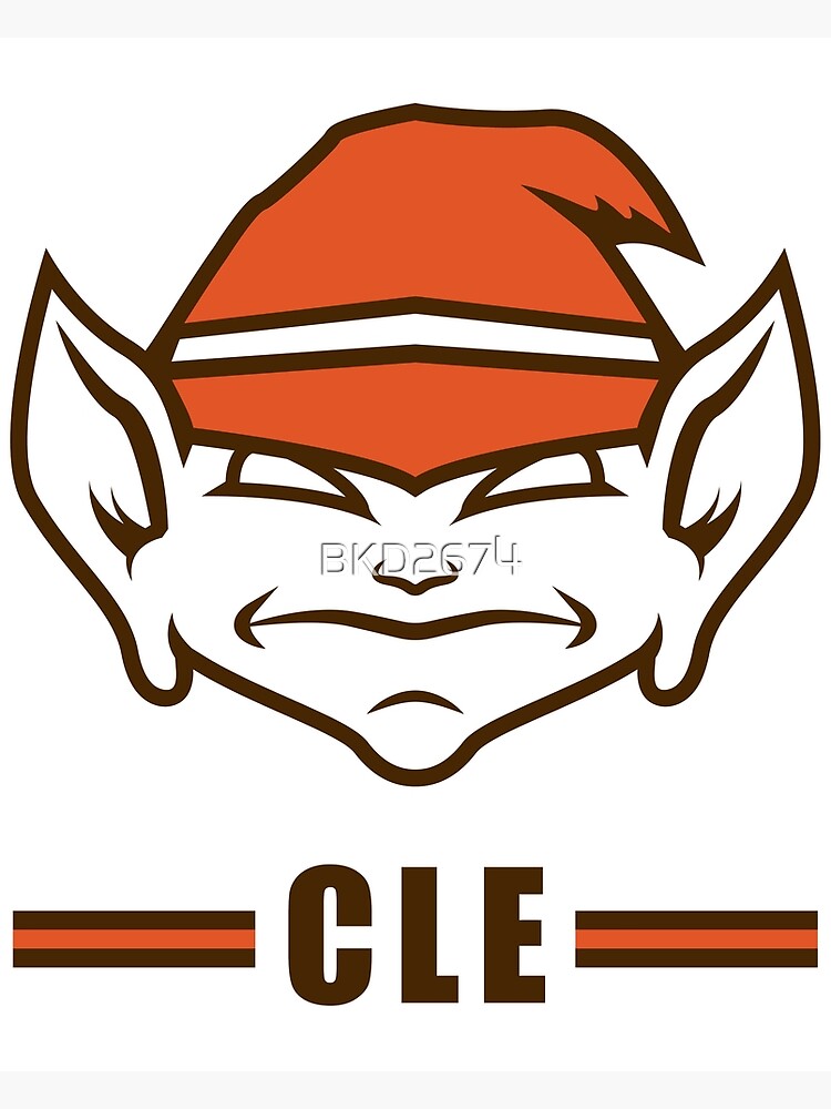 Lids Cleveland Browns Brownie The Elf 34.25'' x 35'' Framed Retro