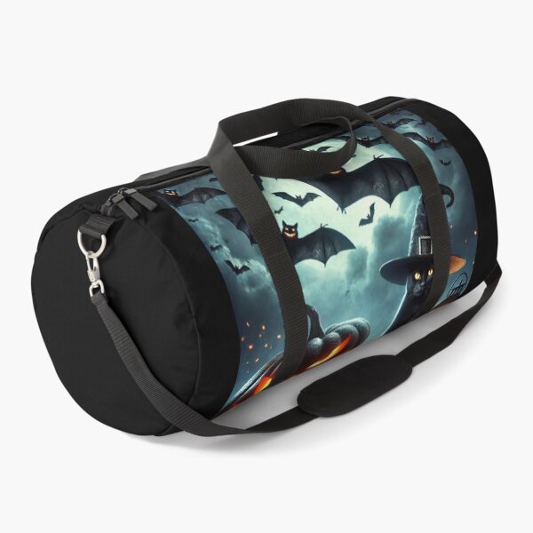 Item preview, A spooky Halloween scene featuring a group of flying bats with eerie, glowing eyes in a night sky. Below, a grinning pumpkin with a sinister carved fa designed and sold by lifestylegate.