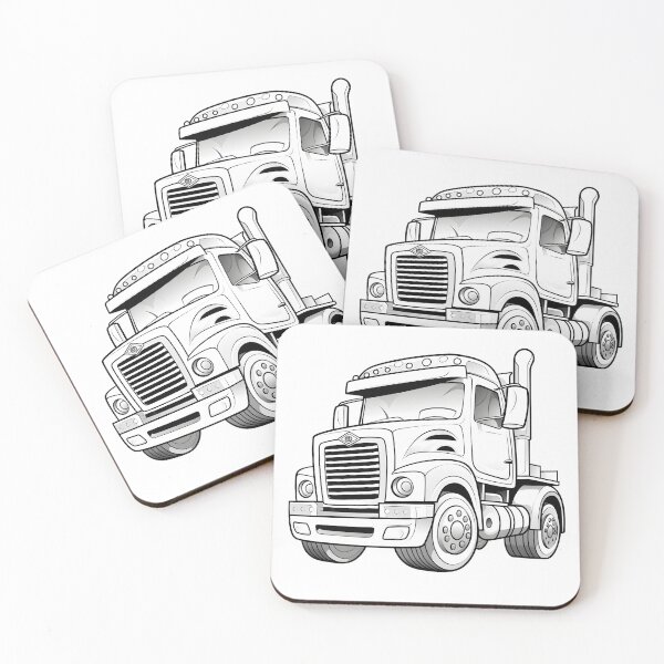 Item preview, BIG CARTOON TRUCK DRAWN designed and sold by infinitearte.