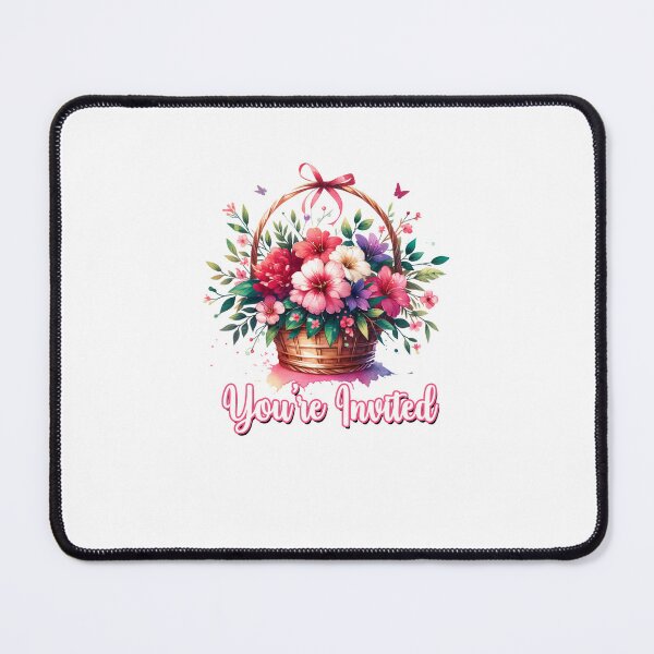 Item preview, "You're Invited" Floral Basket – Elegant Invitation Design for Weddings and Events designed and sold by artedigital99.