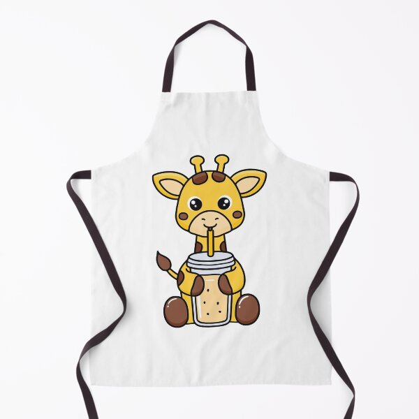 Item preview, Illustration of cute giraffe with a smoothie with a straw designed and sold by rasagamastore.