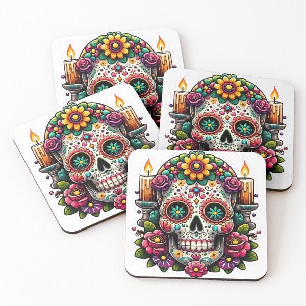 Item preview, Vibrant Sugar Skull Art designed and sold by JavisSRDesign.