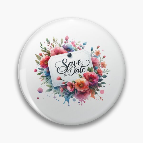 Item preview, "Save the Date" Floral Design – Elegant Wedding Reminder for Invitations & Decor designed and sold by artedigital99.