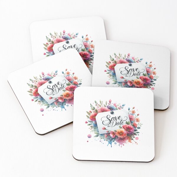 Item preview, "Save the Date" Floral Design – Elegant Wedding Reminder for Invitations & Decor designed and sold by artedigital99.