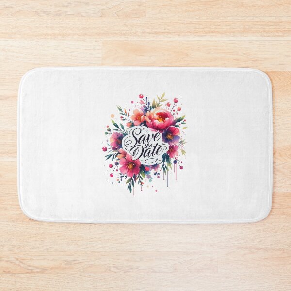 Item preview, "Save the Date" Floral Design – Elegant Wedding Reminder for Invitations & Decor designed and sold by artedigital99.