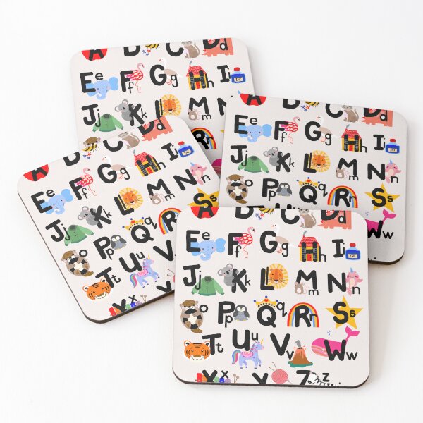 Item preview, English Alphabet, Fun Educational Letter Poster designed and sold by ToEllaBloom.